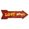 Signmission Love XO XO Arrow Decal Funny Home Decor 24in Wide D-A-8-999762 - alternate 1